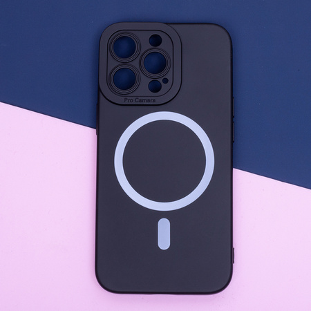 Nakładka Silicon Mag do iPhone 16 Pro Max 6,9&quot; czarna
