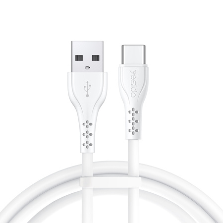 Yesido Kabel CA71 USB-Type-C 3A (20szt.) 18W 1m, WHITE / BIAŁY