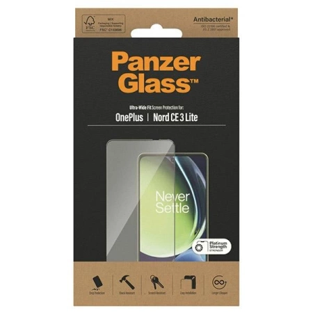 Szkło hartowane PanzerGlass Ultra-Wide Fit na OnePlus Nord CE 3 Lite