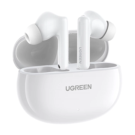 Ugreen HiTune T6 kabellose Kopfhörer mit ANC-Funktion + USB-A – USB-C-Kabel – Weiß