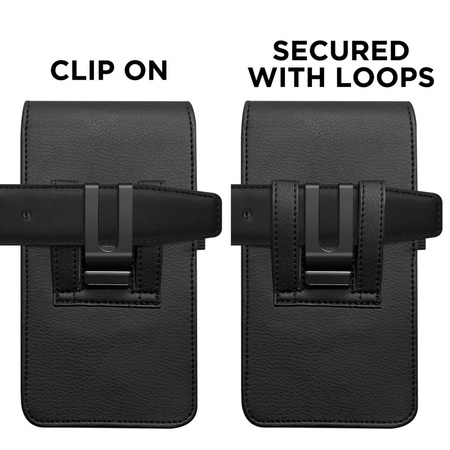 TECH-PROTECT SM75 UNIVERSAL PHONE HOLSTER POUCH 5.8-6.8 INCH BLACK
