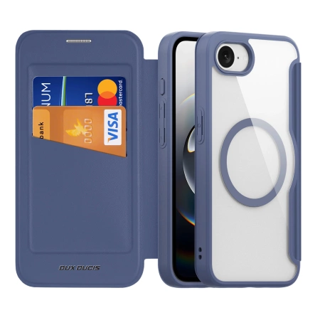 Dux Ducis Skin X Pro Case mit MagSafe für iPhone 16e - Blau