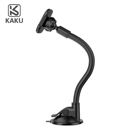 Magnetyczny Uchwyt Samochodowy na Przednią Szybę / Deskę Rozdzielczą Giętkie Ramię KAKU Magnetic Car Hose Mobile Phone Holder (KSC-473B) czarny