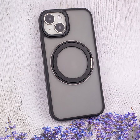 Nakładka Mag Ring Rotating do iPhone 15 Pro 6,1&quot; czarny