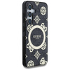 GUESS SAMSUNG S25 GUHMS25SH4PYEEK GOLD PEONY PATTERN MAGSAFE BLACK