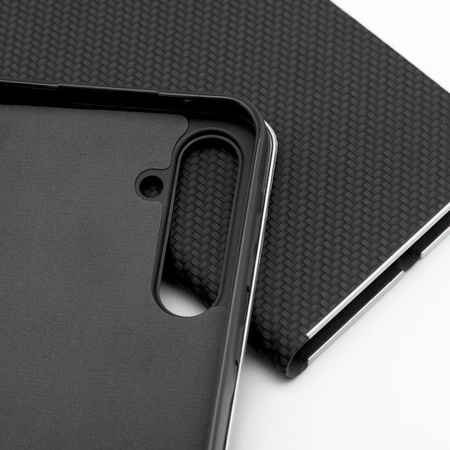 Kabura LUNA Book Carbon do SAMSUNG S23 FE czarny