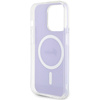 Original Handyhülle APPLE IPHONE 15 PRO MAX Guess Hardcase IML Iridescent MagSafe (GUHMP15XHITSU) violett