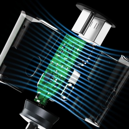 Dudao R4T 25W USB-A / USB-C Autoladegerät - Grau