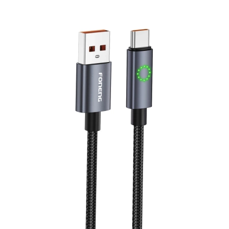 FONENG kabel XS08 USB-C 3A 1.2M Czarny