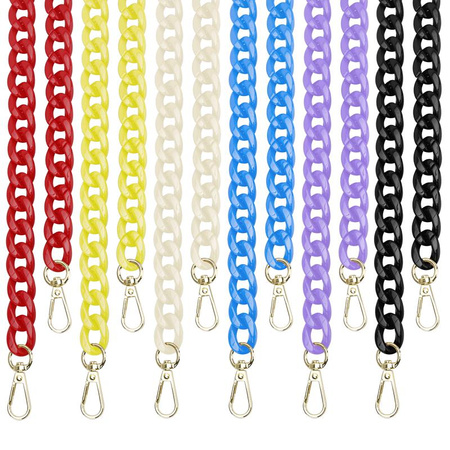 Uniwersalna smycz do telefonu / na ramię Chain-09, BLACK / CZARNY