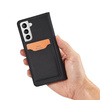 Magnet Kartenetui für Samsung Galaxy S22+ (S22 Plus) Tasche Wallet Kartenhalter Schwarz