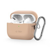 Etui Tech-Protect Silicone Hook na Apple AirPods Pro 1 / 2 - beżowe