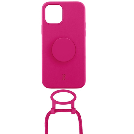 Etui JE PopGrip iPhone 12/12 Pro 6,1"różowy/orchid flower 30090 (Just Elegance)