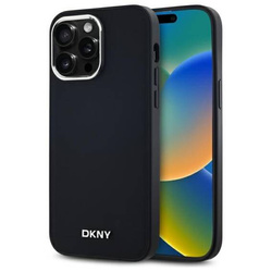 Original Handyhülle IPHONE 14 PRO MAX DKNY Hardcase Plain Logo MagSafe (DKHMP14XPSCMCLK) schwarz