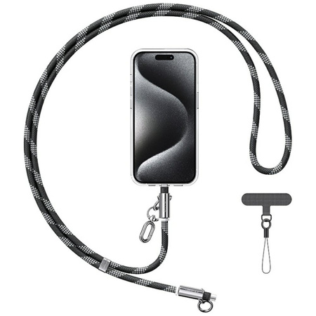 Smycz do telefonu z kablem do ładowania  Usams SJ746 30W USB-C do Lightning 1.2m czarny