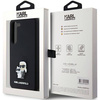 Oryginalne Etui KARL LAGERFELD hardcase Silicone Karl&Choupette Metal Pin KLHCS24SSMHKCNPK do Samsung Galaxy S24 czarny