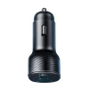Joyroom JR-CCD04 30W 2x USB-C USB-A Autoladegerät mit Display - Schwarz
