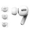 Silicone Ear Tips for Apple Airpods Pro 3-pack Tech-Protect white