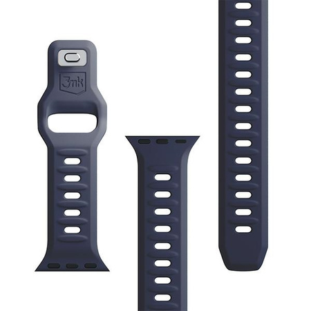 3MK Silicone Watch Strap szary/grey dla Apple Watch 42/44/45/49mm