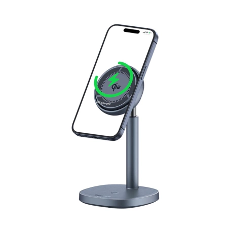Baseus Orbit 2 Pro MagSafe Qi2 20W 2 in 1 Induktives Ladegerät mit Kühlung - Grau