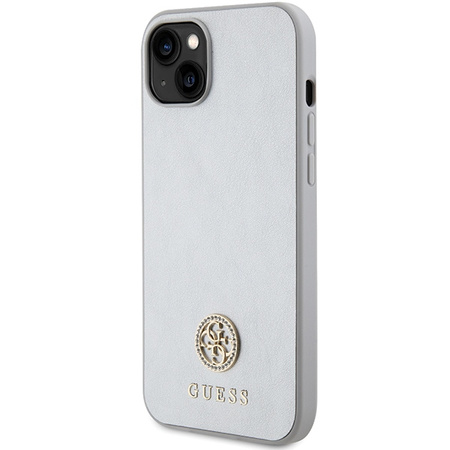 Guess GUHCP15MPS4DGPS iPhone 15 Plus 6.7" silver/silver hardcase Strass Metal Logo