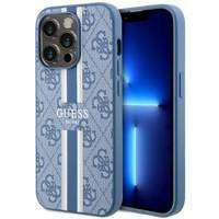 Guess GUHMP14LP4RPSB iPhone 14 Pro 6,1" blau/blaues Hardcase 4G bedruckte Streifen MagSafe