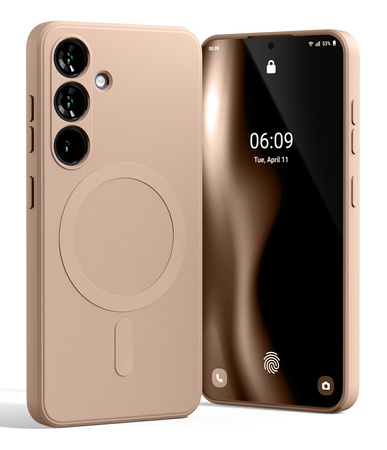 Mercury MagSafe Semi-Silicone Sam S25    S931 różowo-piaskowy /pink sand