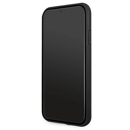 Mercedes MEHCN61PSQBK iPhone 11 6,1" czarny/black hardcase Leather Stars Pattern