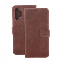 Etui Smart Velvet do Xiaomi Redmi Note 14 4G (Global) brązowe (164.84 x 78.15 x 8.16 mm)