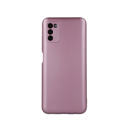 Nakładka Metallic do Samsung Galaxy A22 5G różowa