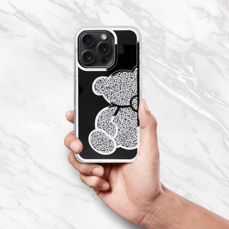 Futerał TEDDY BEAR do IPHONE 7 / 8 / SE 2020 / SE 2022 srebrny