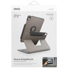 Etui UNIQ Rovus Snapmount Magnetic 360   Rotating Detachable do iPad Air 11" (M2/M3) / iPad Air 10.9" (2022/2020) szary