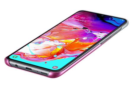 Samsung Gradation Cover etui sztywny pokrowiec z gradientem Samsung Galaxy A70 różowy (EF-AA705CPEGWW)