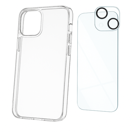 Etui do iPhone 14 + Szkło na ekran + szkło na aparat