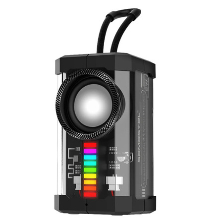 GŁOŚNIK BLUETOOTH PRZEŹROCZYSTY SOMOSTEL H607 PAROWANIE STEREO