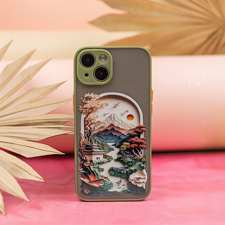 Nakładka Ultra Trendy do iPhone 14 6,1&quot; Travel zielona