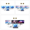 Hub USB-C 14 w 1 Wozinsky WDS03Y5S wielofunkcyjny, aluminiowy, do 3 monitorów, z kablem 15 cm  - szary