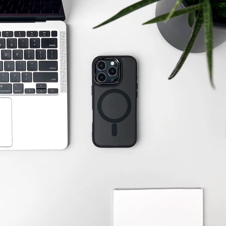 Glitter Case MagSafe Kompatibel für iPhone 17 - Schwarz