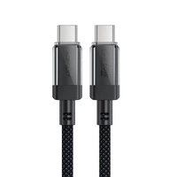 Kabel Acefast C12 USB-C / USB-C PD 60W 480Mb/s z nylonowym oplotem - czarny
