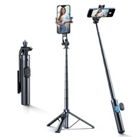 Selfie stick Wozinsky WC1Y70S teleskopowy tripod 1.7m z uchwytem na telefon - czarny