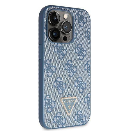 Original Case APPLE IPHONE 15 PRO Guess Hardcase Crossbody 4G Metal Logo (GUHCP15LP4TDSCPB) blue