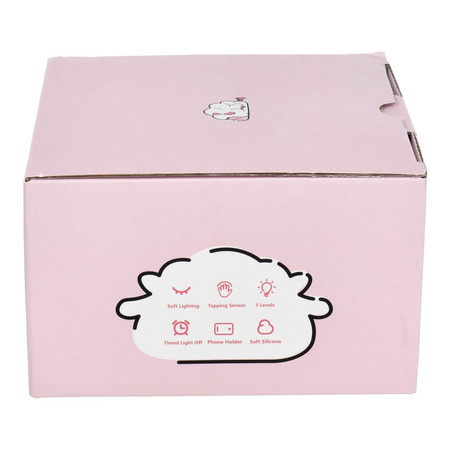 Lampka nocna Owieczka Art Deco dotykowy rózowy K-1156