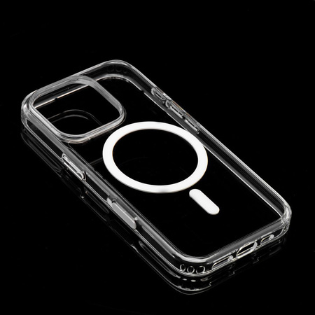 Futerał nieżółknący Clear Elite Mag Cover kompatybilny z MagSafe i Camera Control button pasuje do IPHONE 16 PLUS transparent