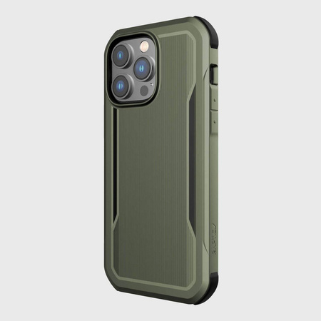 Raptic X-Doria Fort Case iPhone 14 Pro mit gepanzerter MagSafe-Hülle grün