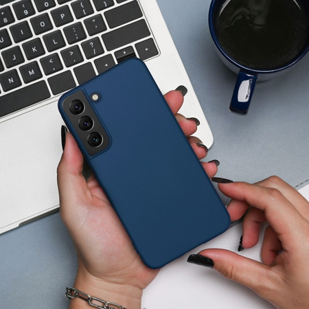Futerał SILICONE do SAMSUNG S25 Edge niebieski
