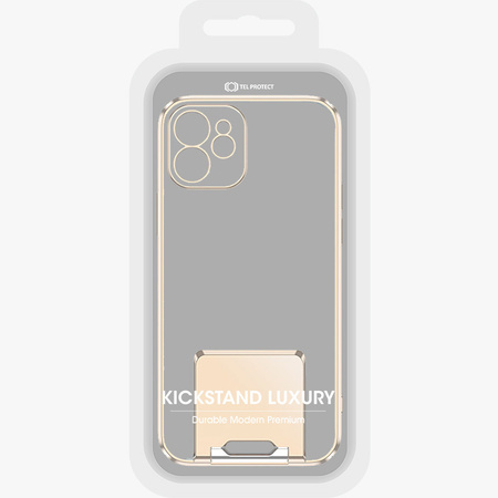 Tel Protect Kickstand Luxury Case do Iphone 13 Pro Max Złoty