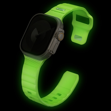 UNIQ pasek Stride SE Apple Watch         42/41/40mm FKM Rubber Strap lume
