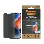 Tempered Glass IPHONE 14 / 13 PRO / 13 PanzerGlass Classic Fit Privacy Screen Protection Antibacterial (P2767)
