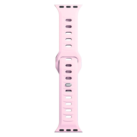 3MK Silicone Watch Strap Powder Pink dla Apple Watch 42/44/45/49 mm