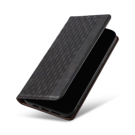 Magnet Strap Case Case for iPhone 14 Plus Flip Wallet Mini Lanyard Stand Black